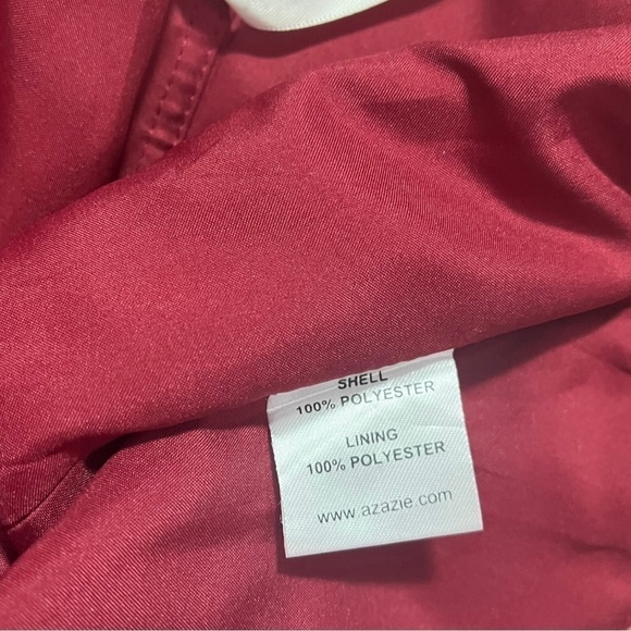 Azazie Britney Bridesmaid Dress in Burgundy sz A8 - Picture 5 of 13